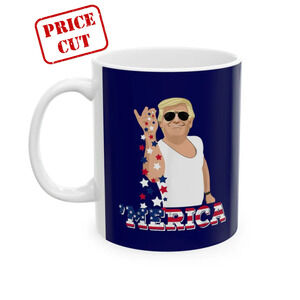 Seasoning 'MERICA Trump - Ceramic Mug (Navy, 11oz)